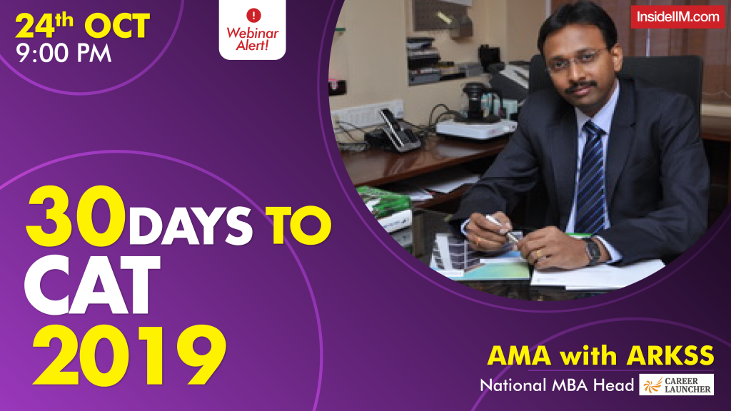 30 Days To CAT 2019 | Live Webinar With CEO, MBA Group At Career Launcher