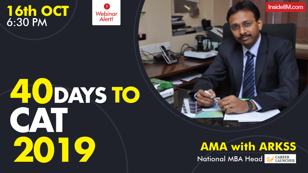 40 Days To CAT 2019 - Live Webinar