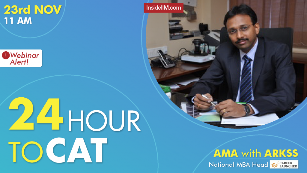 24 Hours To CAT | Live Webinar With CEO, MBA Group At Career Launcher