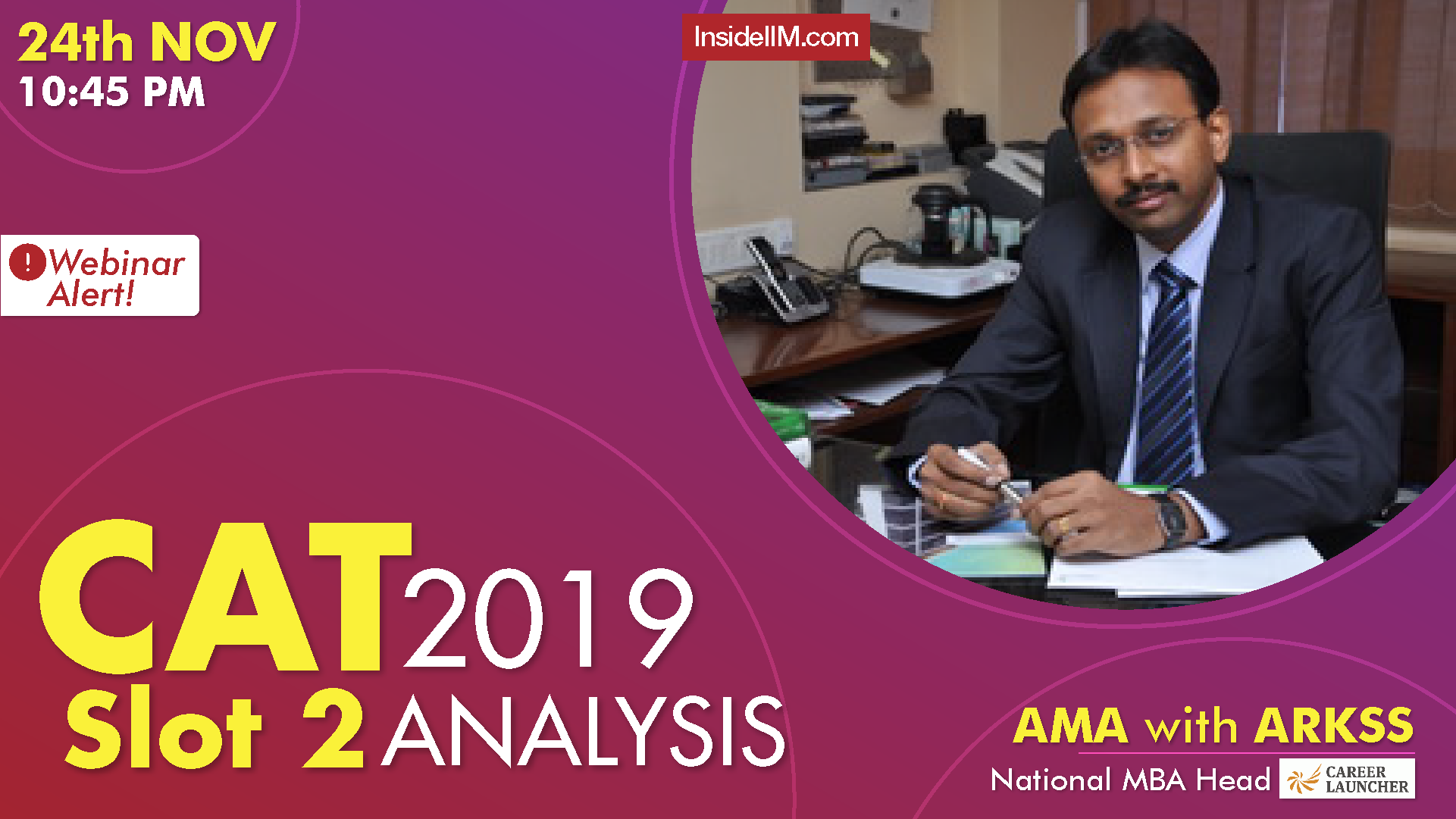 CAT 2019 Slot 2 Analysis | Live Webinar With CEO, MBA Group At Career Launcher