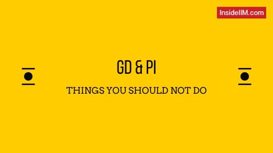 Things You Should NOT Do In GD And PI