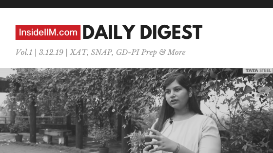 XAT, SNAP, GD-PI Prep And More | Ft. Tata Steel & The Economist - Daily Digest