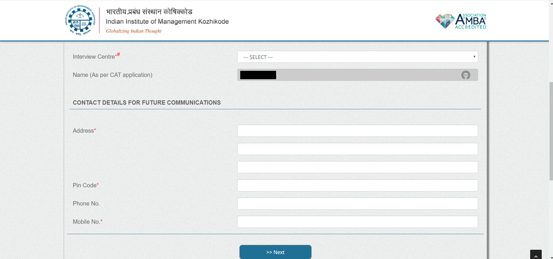 iim k stage 1 form