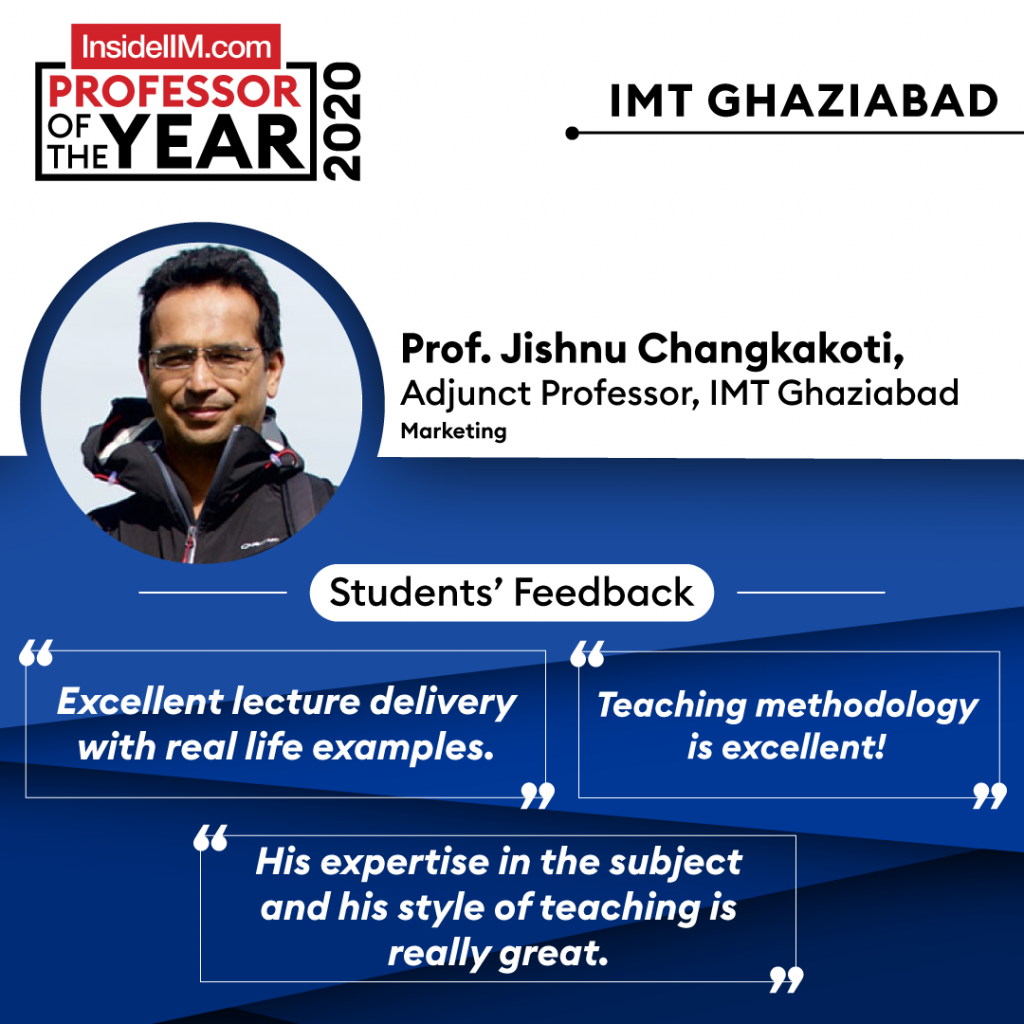 Professor Jishnu Changkakoti Is InsideIIM’s Professor Of The Year At IMT Ghaziabad - Here’s Why Students Love Him