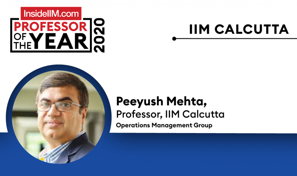 Peeyush Mehta Is InsideIIM's Professor of The Year At IIM Calcutta - Here's Why Students Love Him