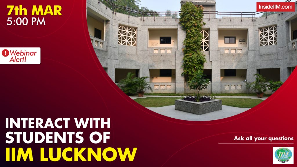 Interact With IIM Lucknow Students | Live Webinar
