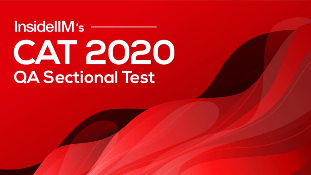 QA Sectional Test 2 | InsideIIM's CAT 2020 Weekly Tests
