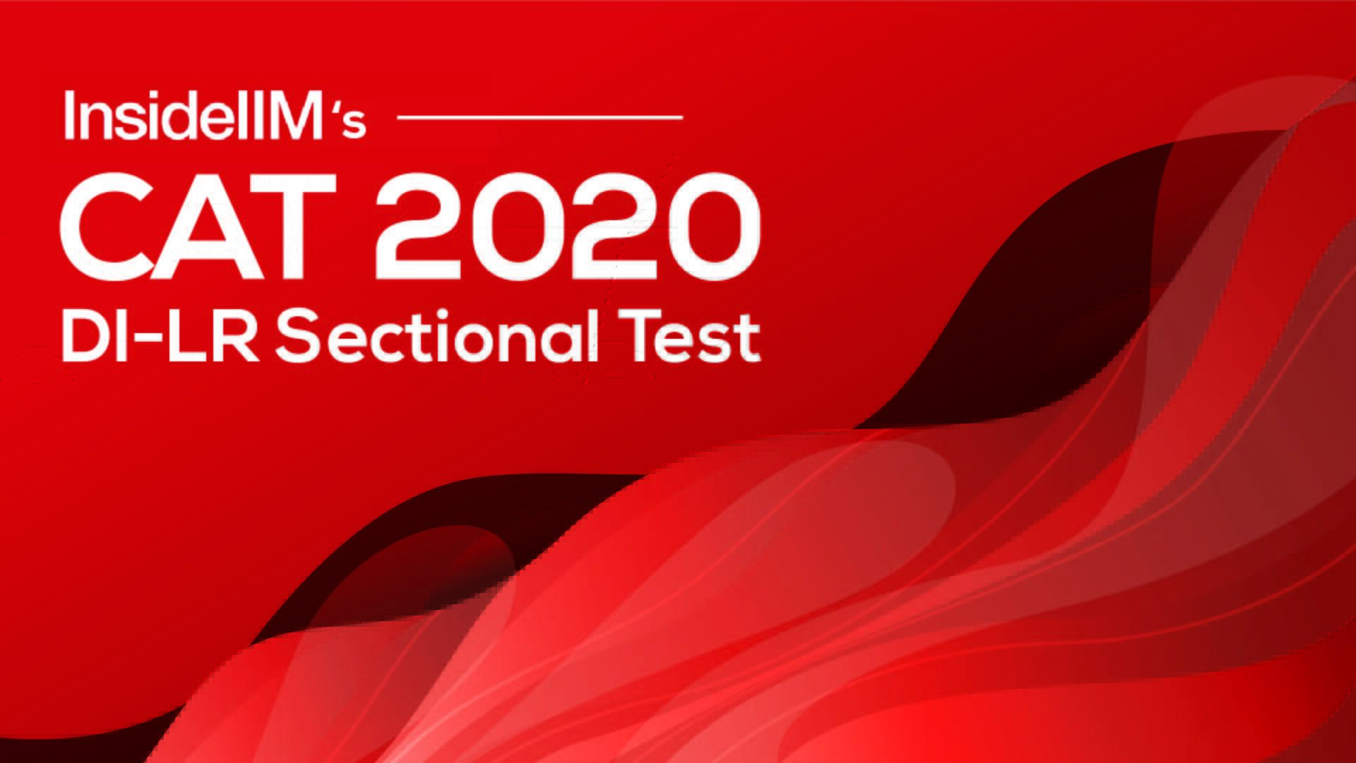 Take DILR Sectional Test 1 InsideIIM's CAT 2020 Weekly Tests InsideIIM
