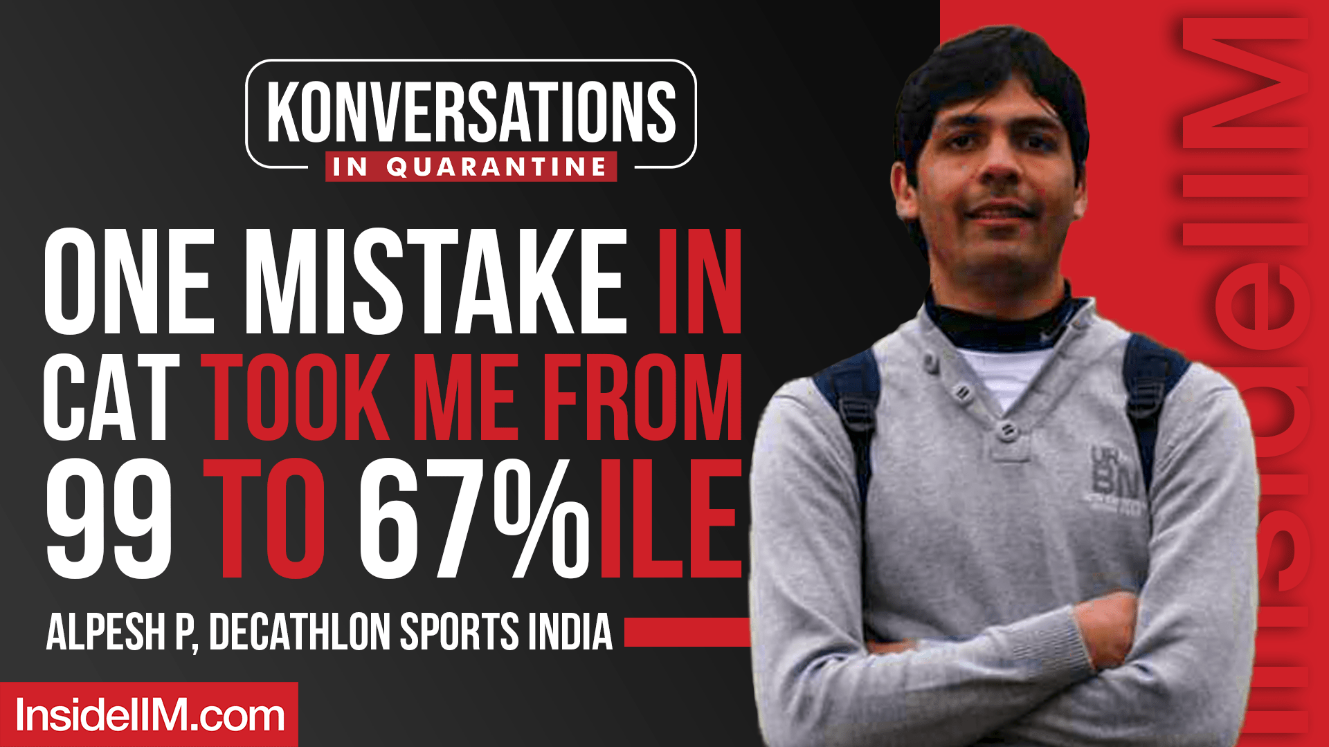 One Mistake During CAT Dropped My Score From 99 To 67%ile Ft. Alpesh P, Decathlon Sports India