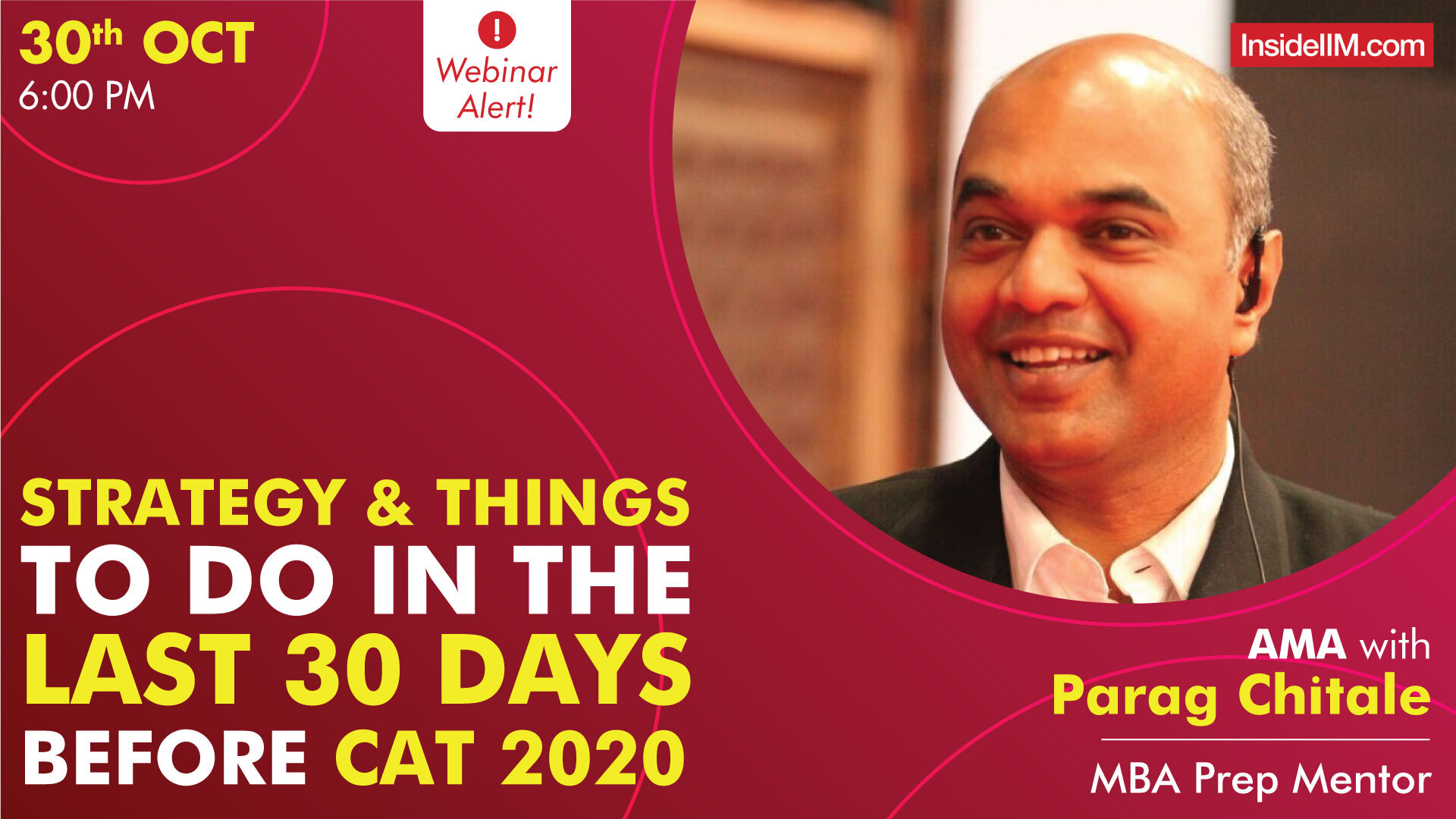 30 Days To CAT 2020 | Strategy & Things To Do In The Last 30 Days Ft. Parag Chitale, MBA Prep Mentor