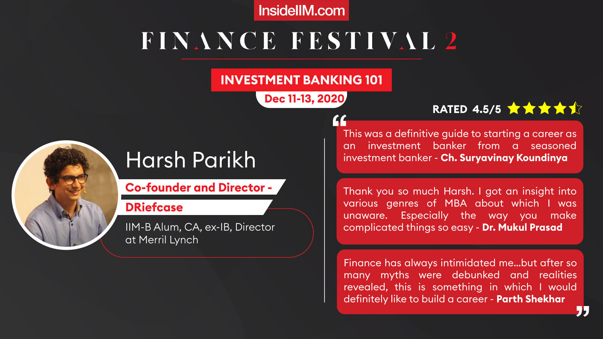 Investment banking masterclass