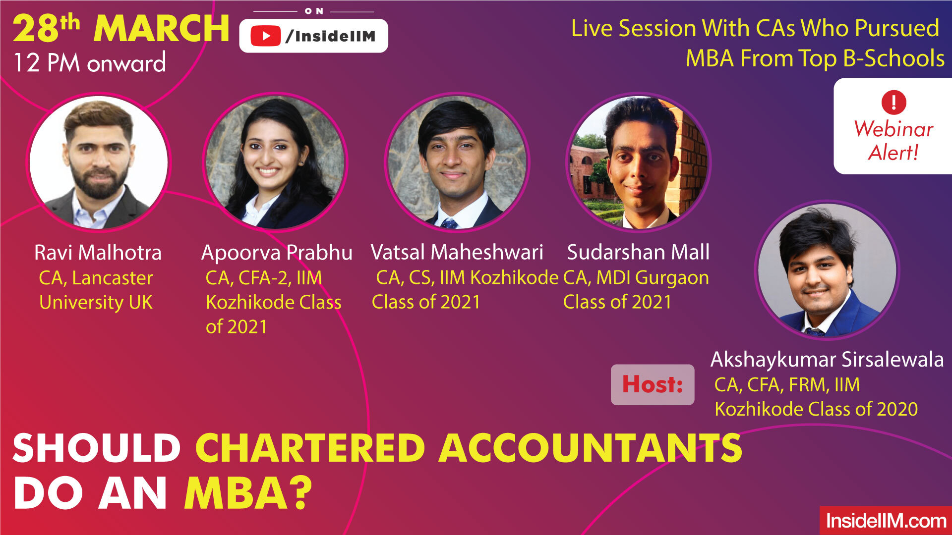 Should Chartered Accountants Do An MBA? Live Session With CAs Who Pursued MBA From Top B-Schools