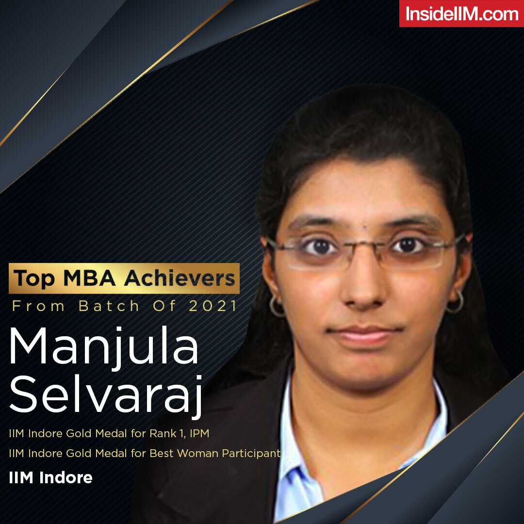 Manjula Salvaraha IIM Indore Gold Medalist