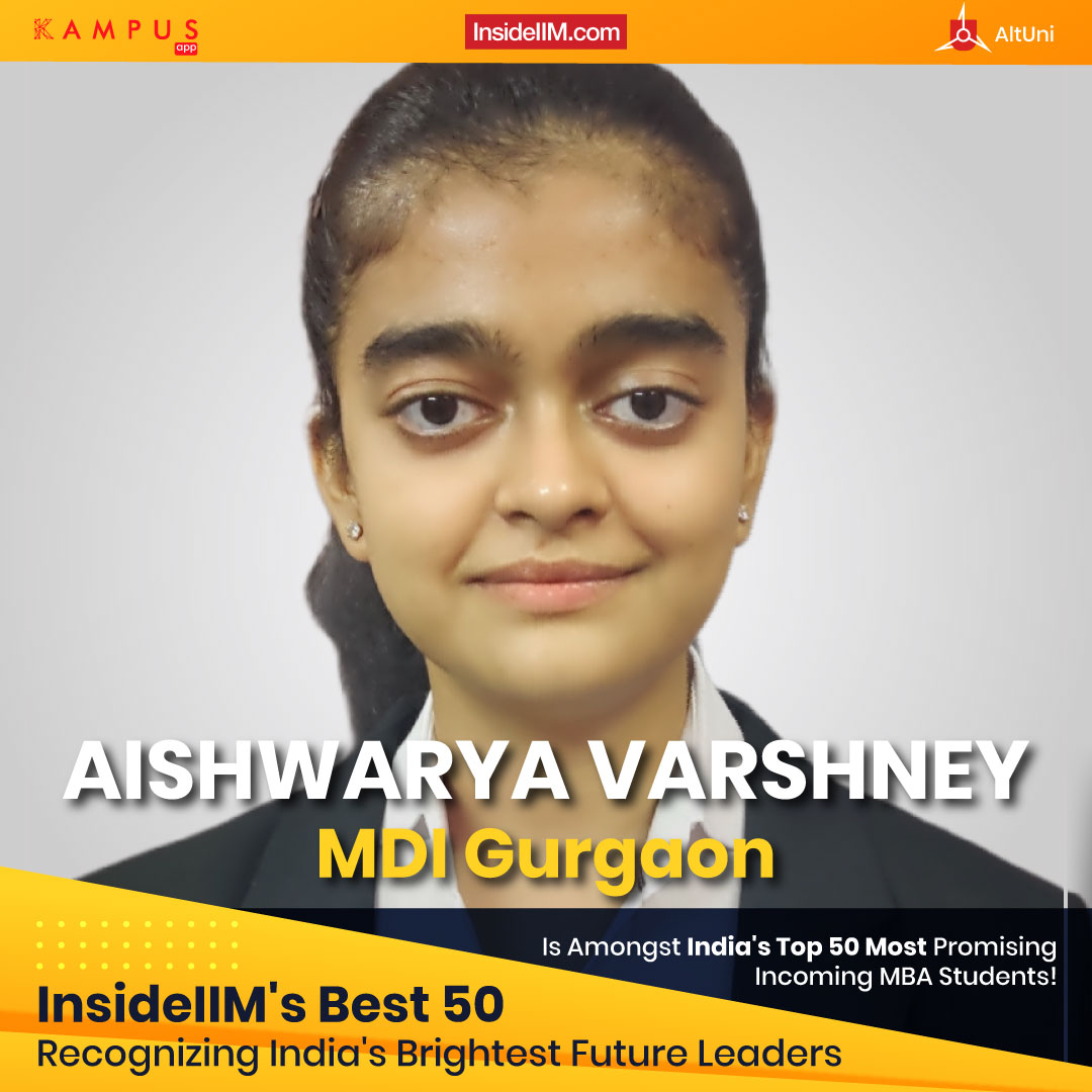 Aishwarya Varshney, MDI Gurgaon - India's Most Promising Incoming MBA ...