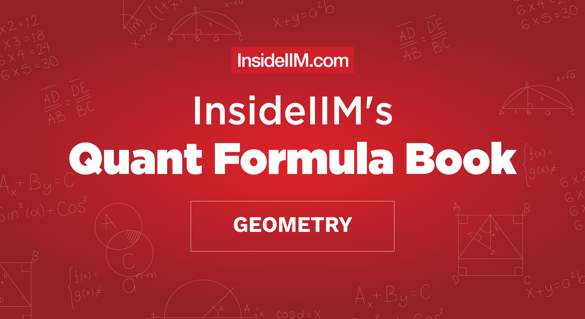InsideIIM's Geometry Formula Cheat Sheet For CAT, XAT, IIFT And More