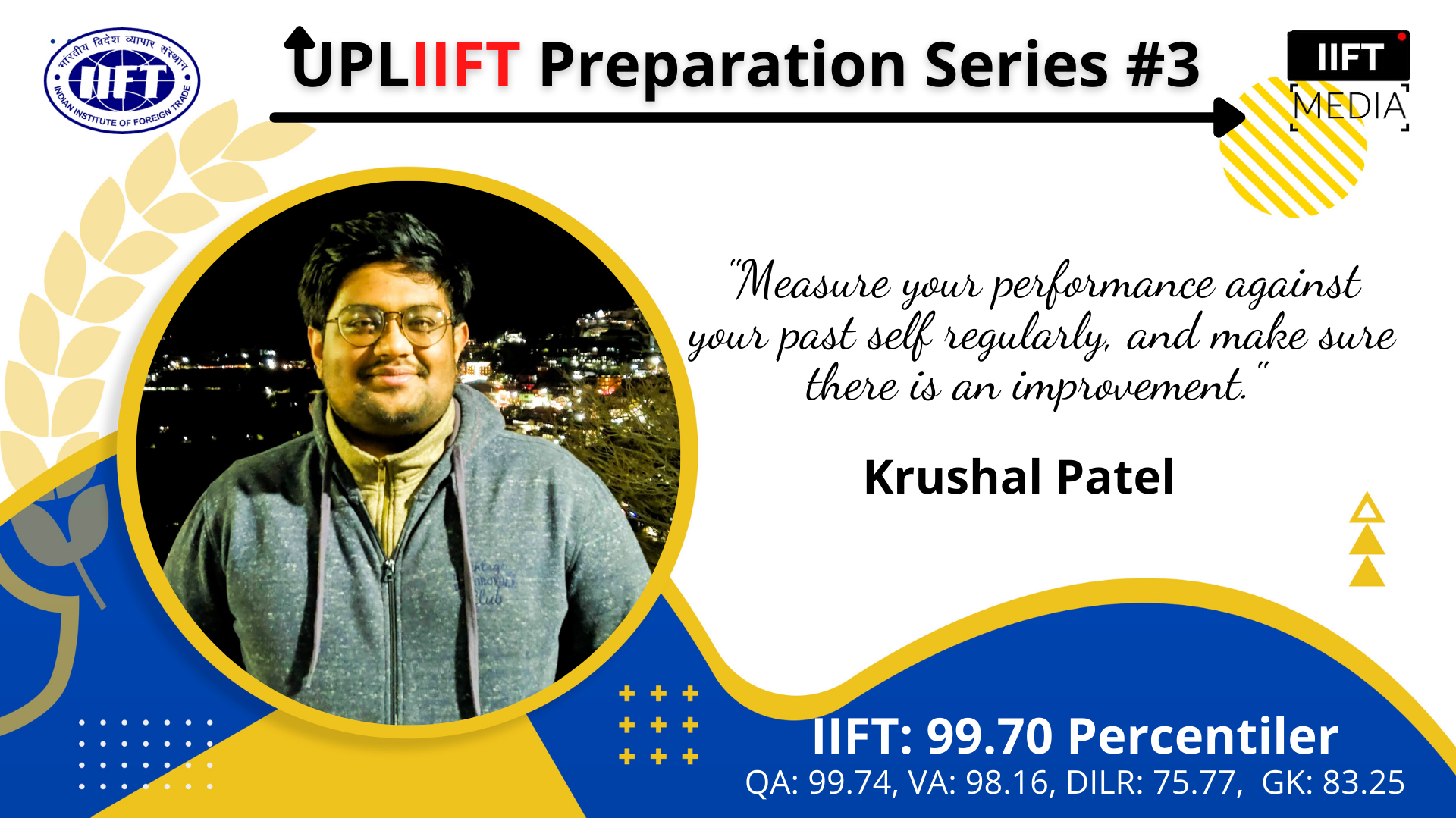 IIFT 2022 Tips And Guidance By Krushal Patel, IIFT 99.70%iler - UPL'IIFT' Series #3