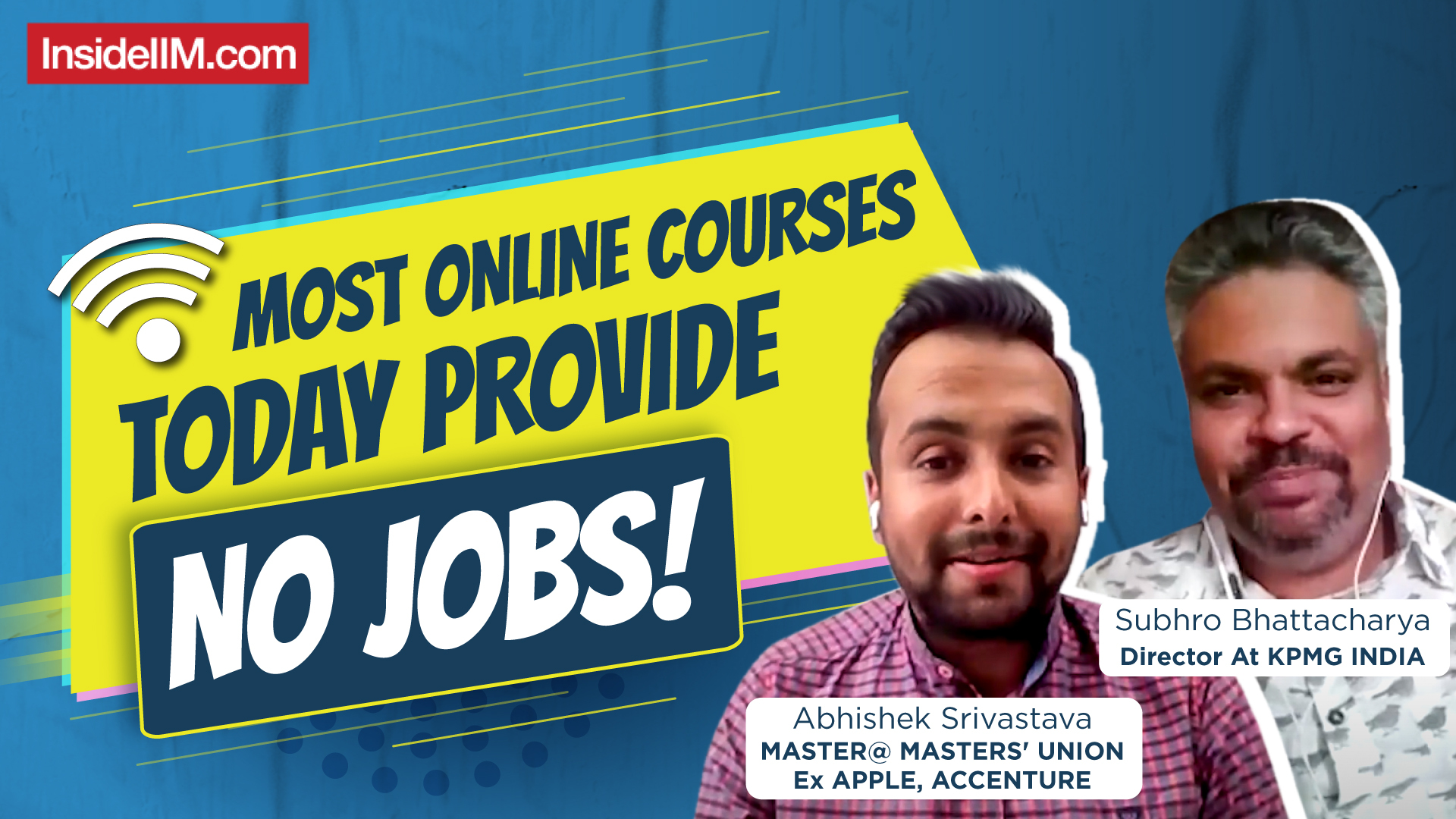 How Masters’ Union & KPMG Is Solving The Indian Finance Jobs Problem, Ft. Subhro B, Abhishek S