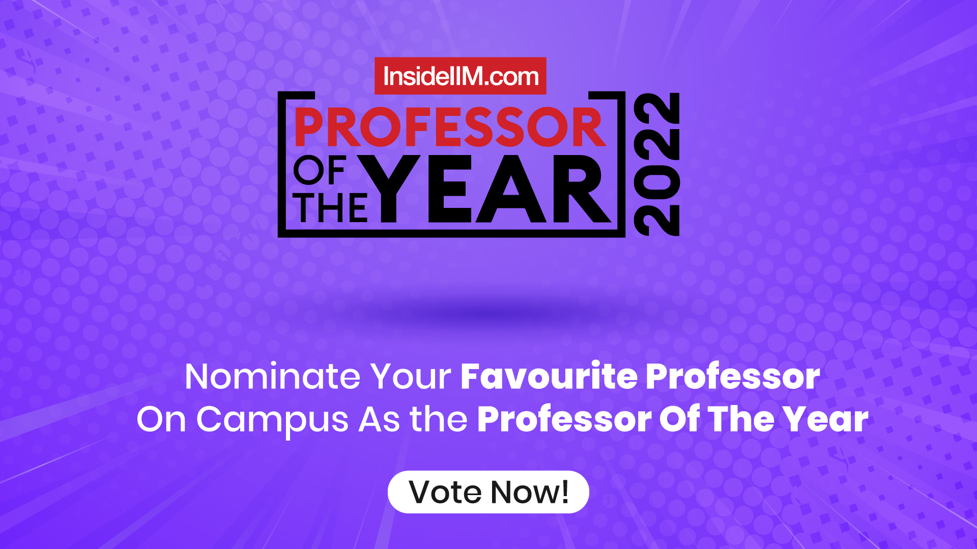 Professor Of The Year 2022 - Nominate Your Favorite Professor On Campus