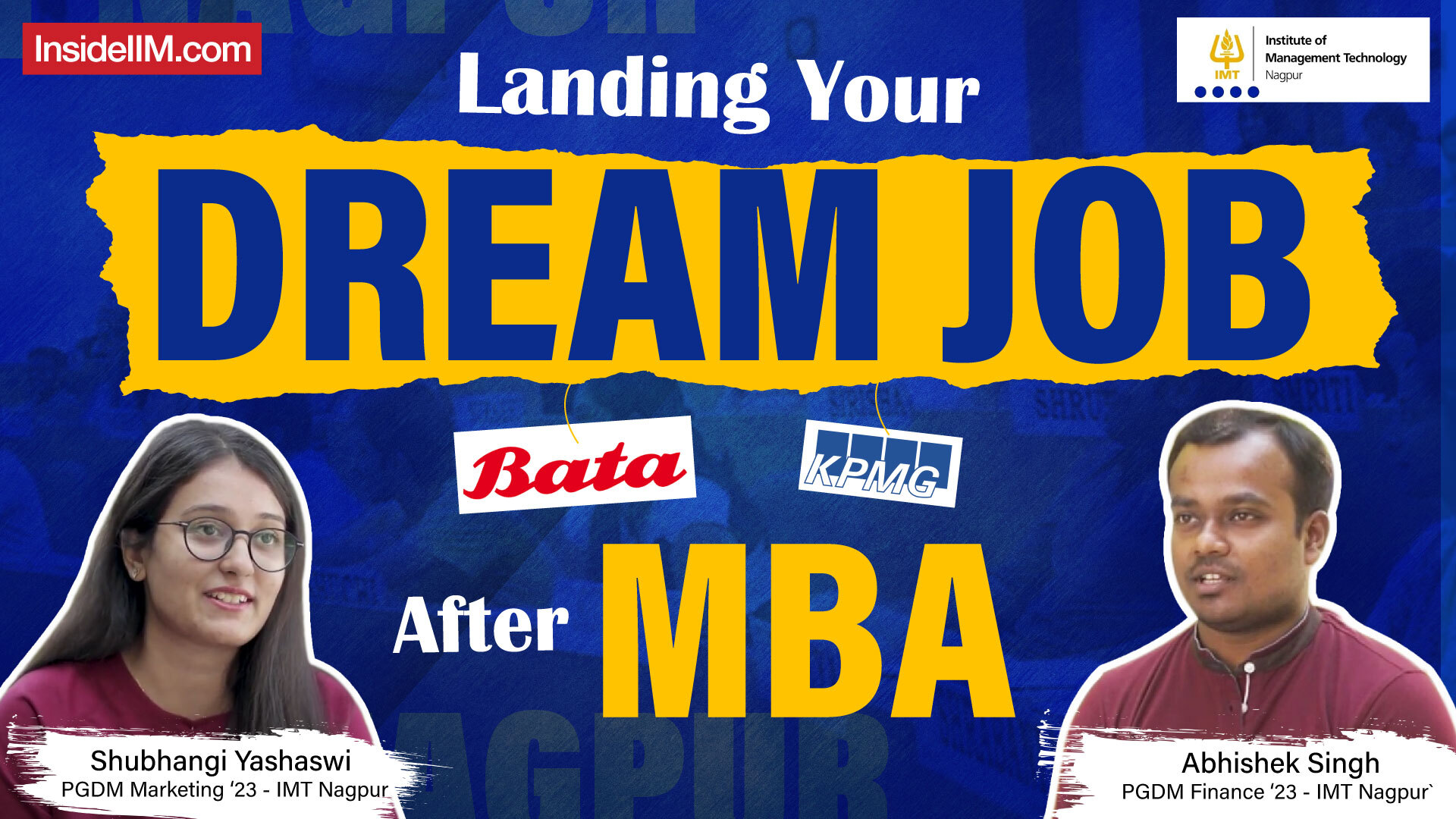 How To Land A Role In KPMG And Bata, Ft. IMT Nagpur Students