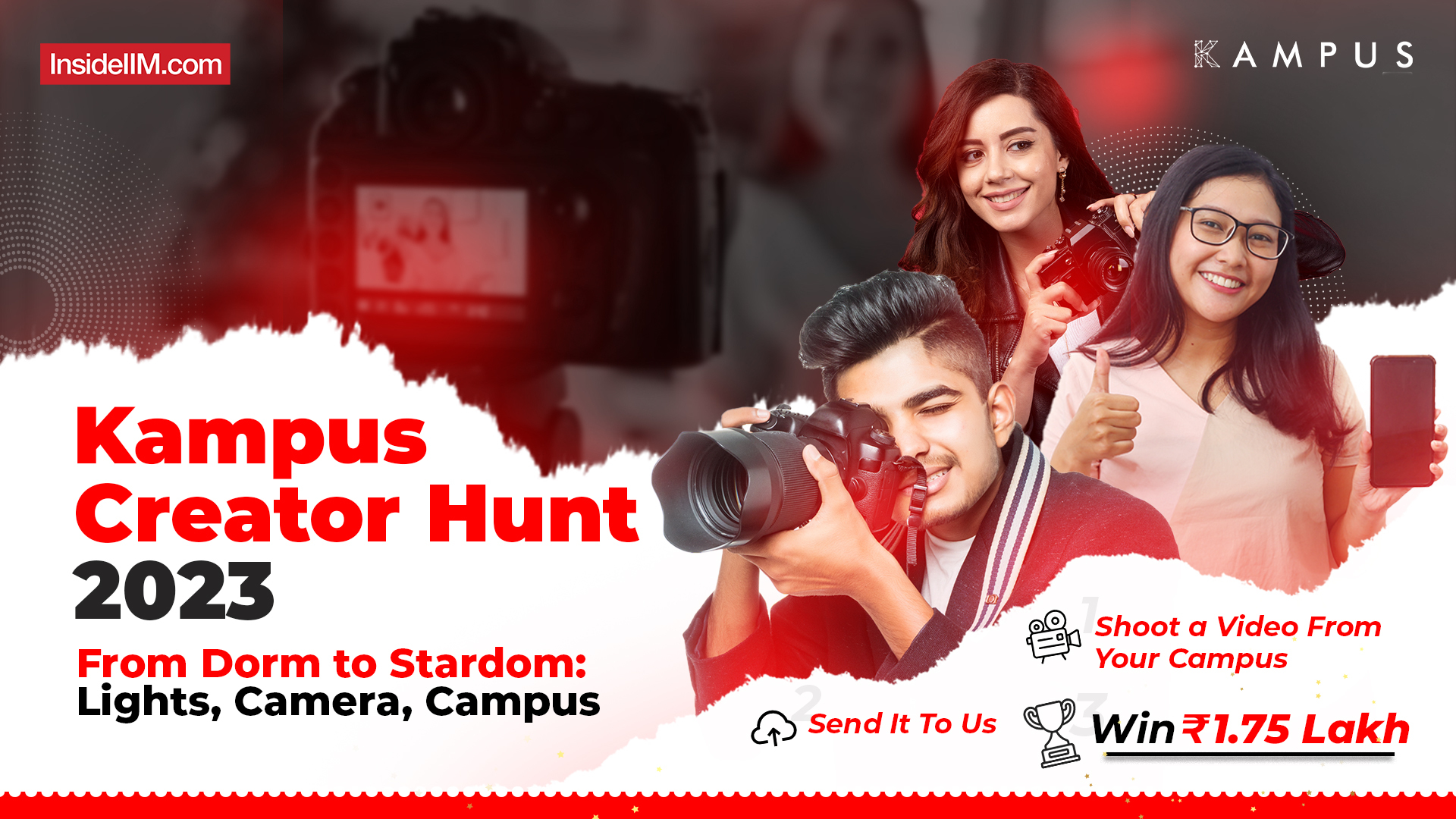 Kampus Creator Hunt 2023 - India's Biggest Campus Creator Competition! | Cash Prize: ₹ 1.75 Lakhs