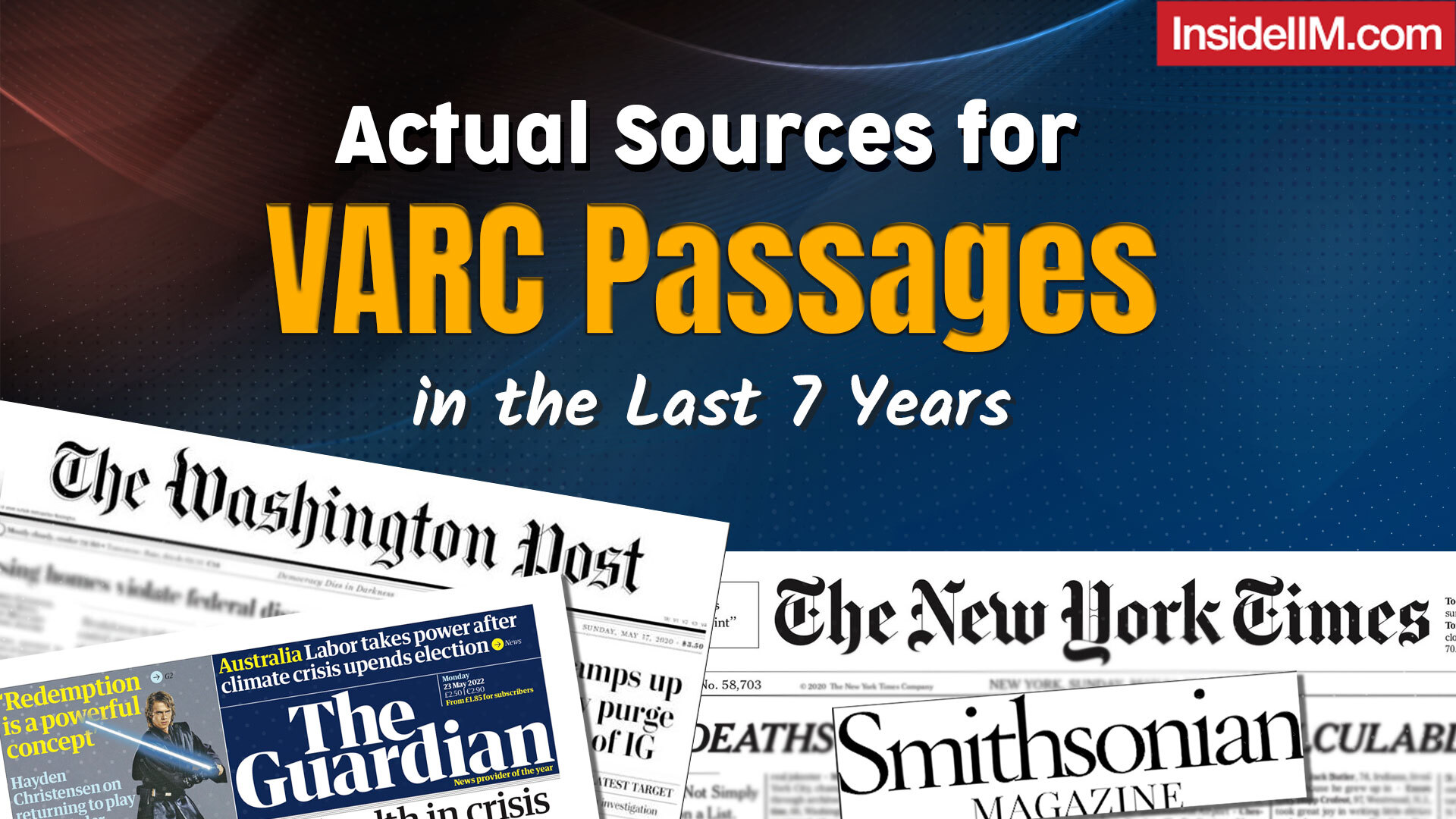 CAT Reading Comprehension: 7-Year Sources for VARC Preparation (2017-2023)