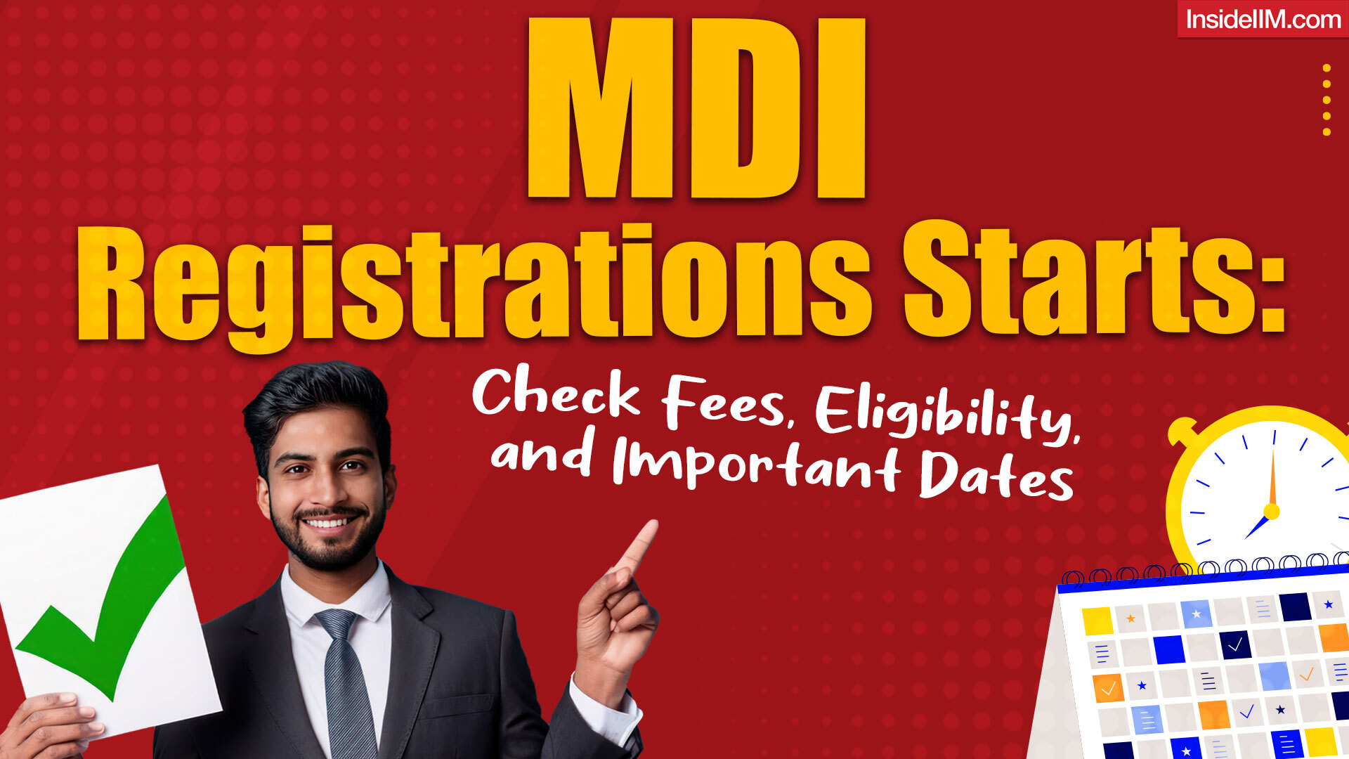 MDI Gurgaon PGP Admissions 2025-2027 (Starts): Check Fees, Eligibility, and Important Dates