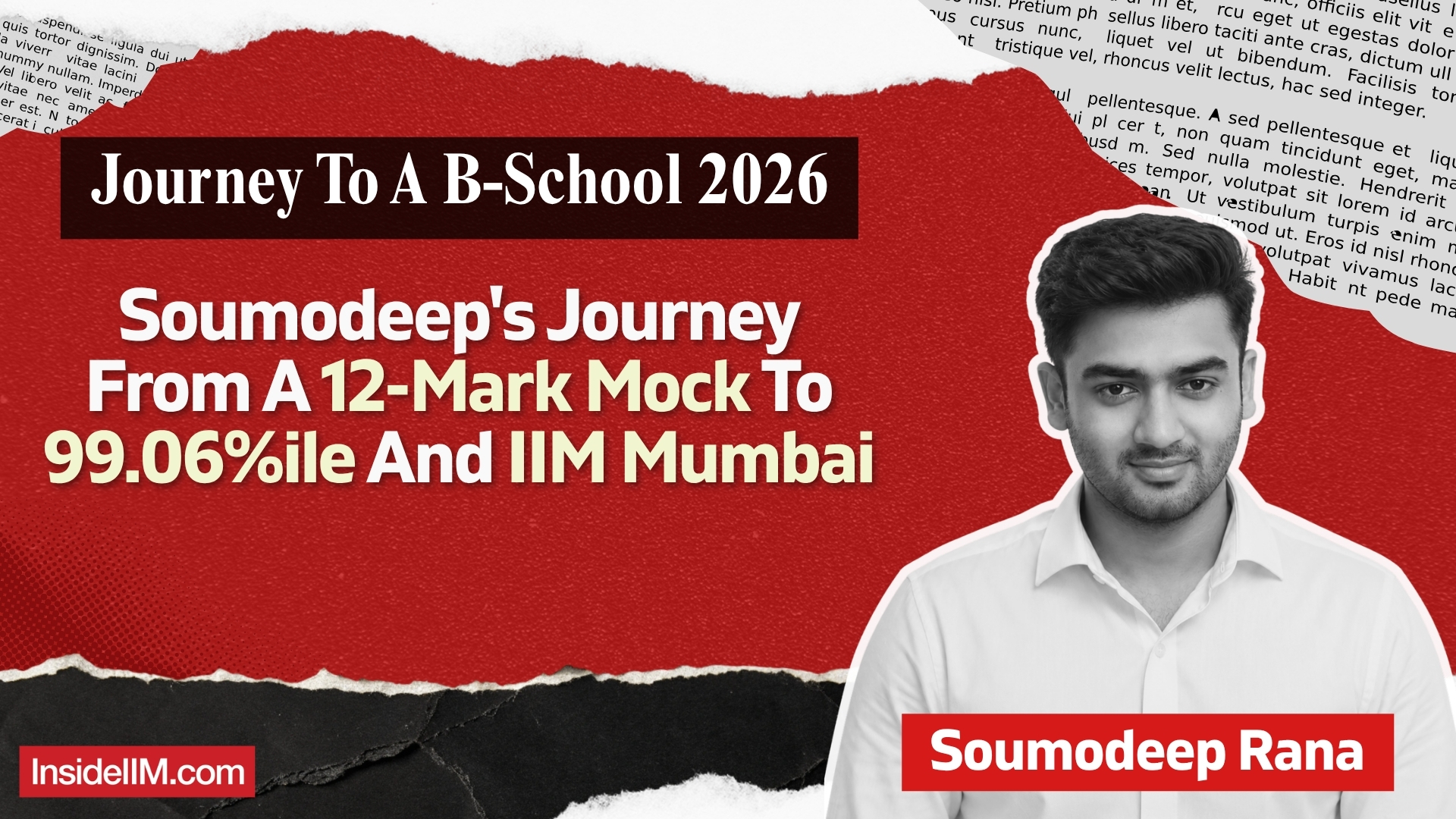 How Soumodeep Rana Scored 99.06%ile In CAT 2025 And Joined IIM Mumbai