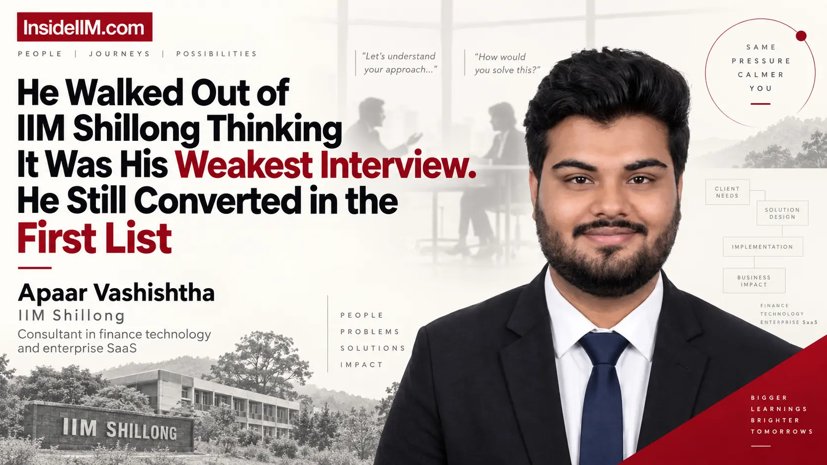 CAT 99.54 Percentile to IIM Shillong, After a 'Weak' Interview: Apaar's Journey