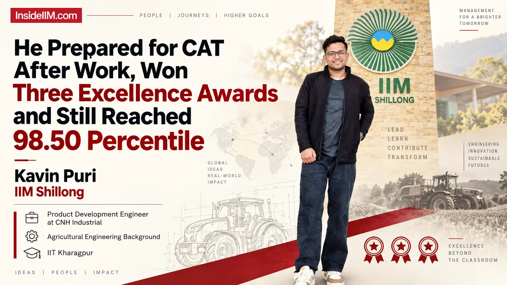 He Prepared for CAT After Work, Won Three Excellence Awards and Still Reached 98.50 Percentile