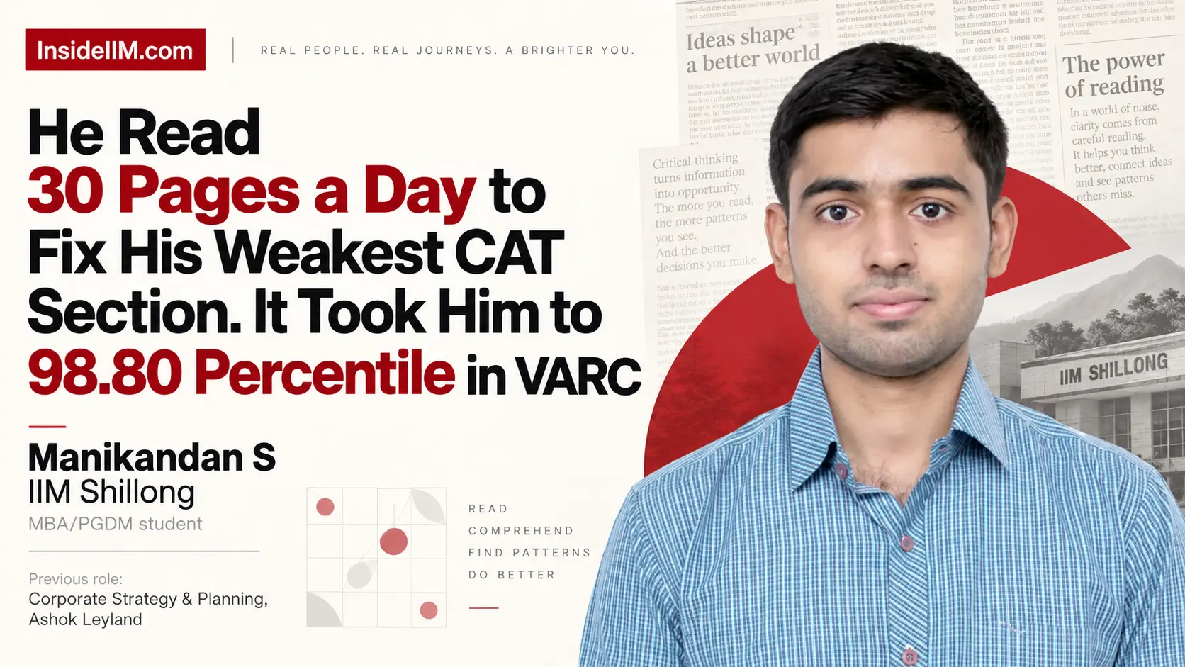 From Weak VARC to 98.80%ile in CAT: 30 Pages a Day