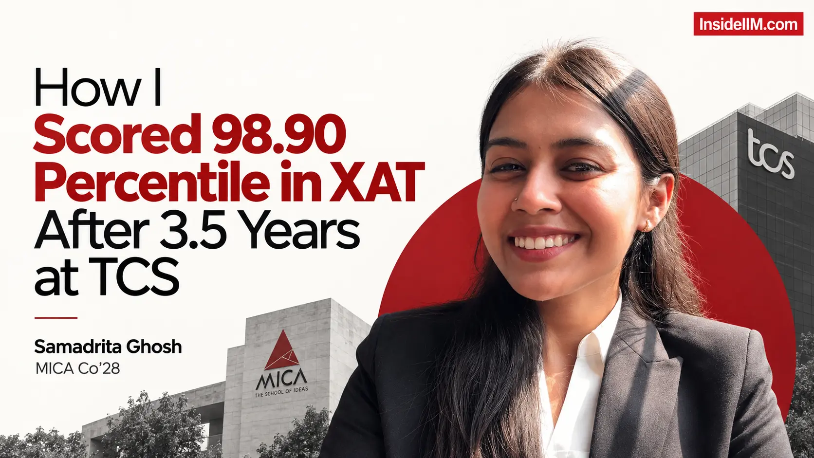 From TCS to MICA: How She Scored 98.90 Percentile in XAT While Working at TCS with 3.5 Years Work Experience