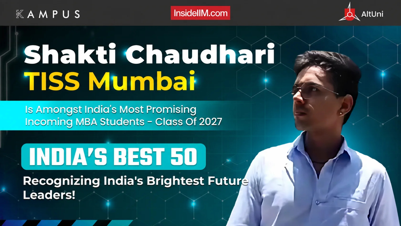 Shakti Chaudhari, TISS Mumbai | Best 50 | Most Promising Incoming MBA Student 2025